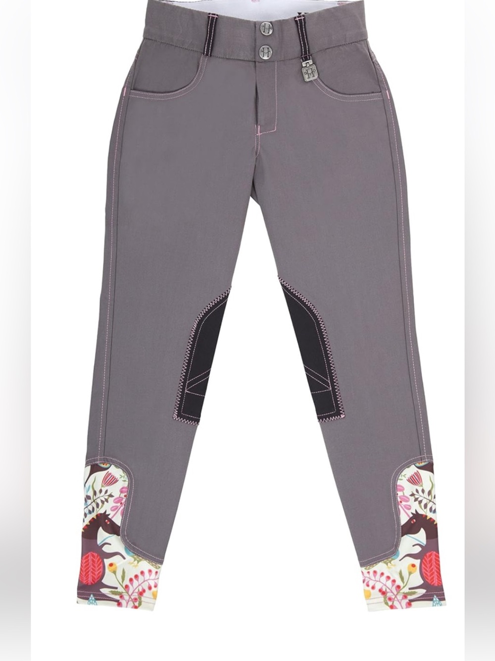 Equestrian Child’s Riding Pants by Huntley.Stitched Horse Design. Childs Size 12